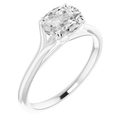Premium Solitaire Ring met Antiek Cushion Fijne Diamant – 3