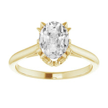 Afbeelding in Gallery-weergave laden, Briljant Solitaire Ring 4-karaat 14K Geelgoud – hoofdaanzicht
