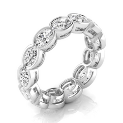 Met de hand vervaardigd Eternity Band – Fijne Diamant 4,29
