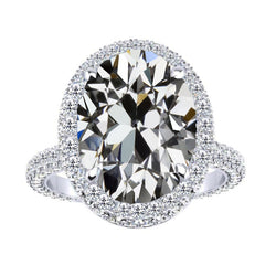 Briljant Halo Ring – Verjaardagsring 6,50 karaat 14 Karaat
