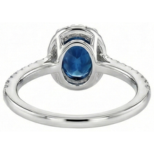 Afbeelding in Gallery-weergave laden, echte round saffier 2.75karaat ring op wit
