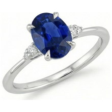 Afbeelding in Gallery-weergave laden, echte round diamant 3karaat ring zijaanzicht
