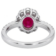 Afbeelding in Gallery-weergave laden, echte round robijn 3.50karaat ring op wit
