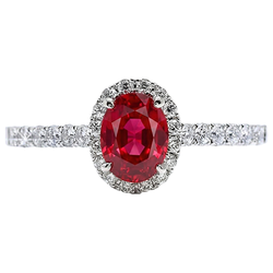Echte Robijn Ring 3.70 Karaat
