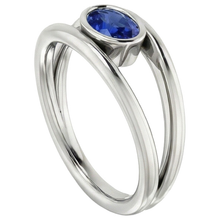 Afbeelding in Gallery-weergave laden, echte oval diamant 2karaat watch bovenaanzicht
