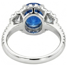 Afbeelding in Gallery-weergave laden, echte round diamant 2karaat ring profielweergave
