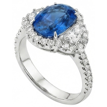 Afbeelding in Gallery-weergave laden, echte round diamant 2karaat ring close-up detail
