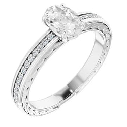 Natuurlijke Diamanten Ring 5.25ct - Witgoud 14K