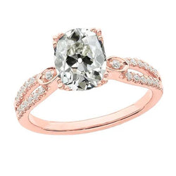 Natuurlijke Diamanten Ring 5ct - Roségoud 14K