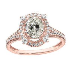Natuurlijke Diamanten Ring 5.25ct - Roségoud 14K
