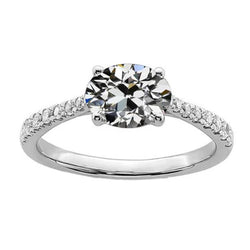 Natuurlijke Diamanten Ring 4.50ct - Witgoud 14K