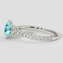 Afbeelding in Gallery-weergave laden, Paraiba Ring 2.50ct Ronde Slijpvorm
