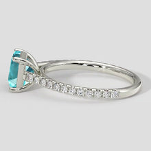 Afbeelding in Gallery-weergave laden, Paraiba Ring Asscher Cut 2 Karaat
