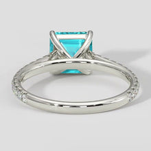 Afbeelding in Gallery-weergave laden, Paraiba Ring Asscher Cut 2 Karaat
