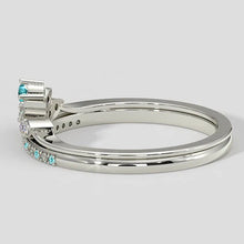Afbeelding in Gallery-weergave laden, Paraiba Toermalijn en Diamant Kroon Bandset
