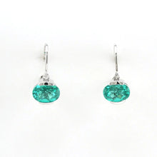 Afbeelding in Gallery-weergave laden, Paraiba oval earrings with lever
