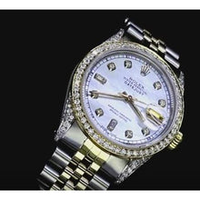 Afbeelding in Gallery-weergave laden, Aangepaste diamanten rand Roestvrij staal Rolex
