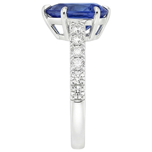 Afbeelding in Gallery-weergave laden, echte round diamant 5.50karaat ring op wit
