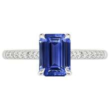 Afbeelding in Gallery-weergave laden, echte round diamant 3.50karaat ring profielweergave

