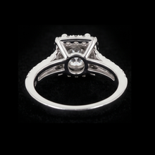 Afbeelding in Gallery-weergave laden, Pave Setting 3 Karaat Ronde Echt Diamanten Verlovingsring Wit Goud 14K
