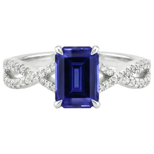 Afbeelding in Gallery-weergave laden, echte round diamant 4karaat ring profielweergave
