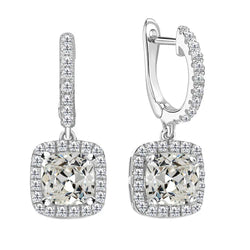 Fijne Diamant Oorhangers 2 karaat – 14K Witgoud