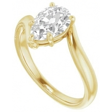 Afbeelding in Gallery-weergave laden, Premium Enkele Steen Ring 2 karaat – vooraanzicht
