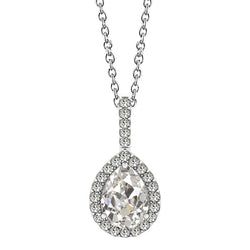 1 karaat Fijne Diamant Halo in 14K Witgoud