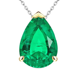 GIA Gekeurd Edelsteen Hanger – Colombiaanse Smaragd 6 karaat