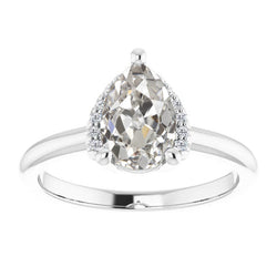 Briljant Solitaire Ring met Accenten 2,50 karaat – 14 Karaat