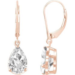 Antiek Cushion Oorhangers – Fijne Diamant 2 karaat 14K Rosé Goud