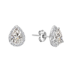 Luxe Fijne Diamant Oorstekers – 3 karaat 14K Witgoud