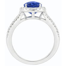 Afbeelding in Gallery-weergave laden, echte round diamant 5karaat ring zijaanzicht
