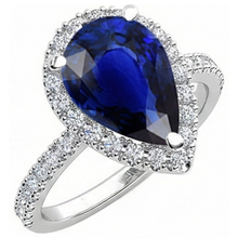 Afbeelding in Gallery-weergave laden, echte round diamant 5karaat ring bovenaanzicht
