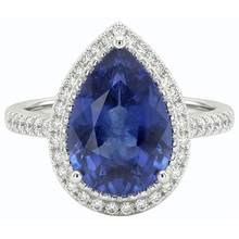 Afbeelding in Gallery-weergave laden, echte round diamant 4karaat ring vooraanzicht
