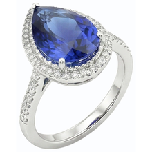 Afbeelding in Gallery-weergave laden, echte round diamant 4karaat ring close-up detail
