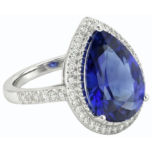 Afbeelding in Gallery-weergave laden, echte round diamant 4karaat ring bovenaanzicht
