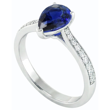 Afbeelding in Gallery-weergave laden, echte round diamant 3karaat ring close-up detail
