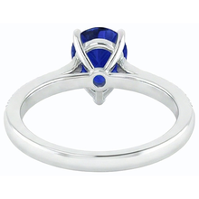 Afbeelding in Gallery-weergave laden, echte round diamant 3karaat ring bovenaanzicht
