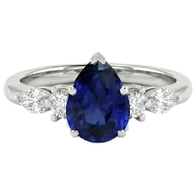 Afbeelding in Gallery-weergave laden, echte round diamant 3.50karaat ring close-up detail

