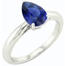 Afbeelding in Gallery-weergave laden, echte pear diamant 2.50karaat ring zijaanzicht
