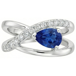 Echte Saffier Ring 2.65 Karaat
