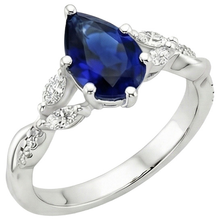 Afbeelding in Gallery-weergave laden, Natuurlijke Saffier Ring 7.25ct - Witgoud 14K
