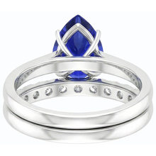 Afbeelding in Gallery-weergave laden, echte round diamant 4.50karaat ring zijaanzicht

