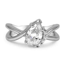 Afbeelding in Gallery-weergave laden, Peer En Ronde Geslepen 2,70 Karaat Echt Diamanten Verlovingsring Wit Goud 14K
