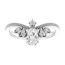 Parel Oude Mijnwerker Echte Natuurlijke uit de aarde gewonnen Diamanten Ringvergroter Kralen Stijl 2.75 Karaat Sieraden