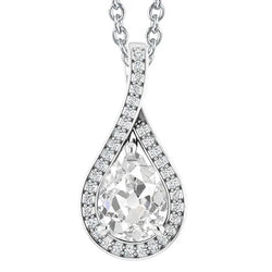Natuurlijke Diamanten Hanger 4.50ct - Witgoud 14K