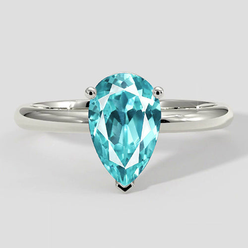 Peer Paraiba Ring Solitaire Instelling