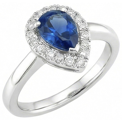 Echte Saffier Ring 3.30 Karaat