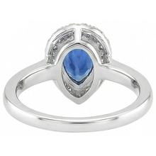 Afbeelding in Gallery-weergave laden, echte round saffier 3.30karaat ring op wit

